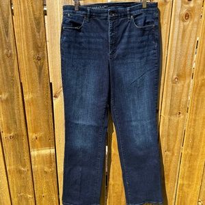 TALBOTS Flawless High-Waist Barely Boot Jeans, SZ 14